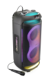 Głośnik Bluetooth Gogen mikrofon karaoke mocny 70W efekty LED USB AUX
