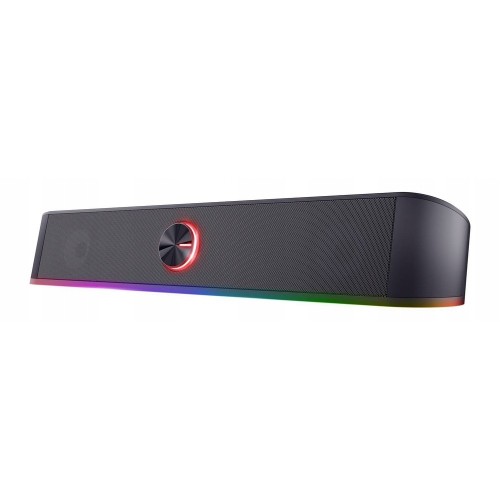 Soundbar głośnik komputerowy PC zasilanie przez USB podświetlenie RGB Trust