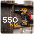 Klucz udarowy akumulatorowy 550 Nm bezszczotkowy zakrętak do kół 2x 3AH 21V