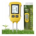 Kwasomierz gleby tester podłoża pH ziemi miernik temperatury wilgotność 5w1