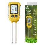 Kwasomierz gleby tester podłoża pH ziemi miernik temperatury wilgotność 5w1