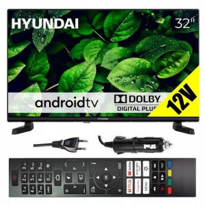 Telewizor smart Android TV WiFi BT 32 cale HD HYUNDAI aplikacje 230V 12V