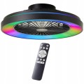 Wentylator sufitowy lampa sufitowa z wiatrakiem 48,5 cm pilot timer LED RGB