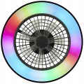 Wentylator sufitowy lampa sufitowa z wiatrakiem 48,5 cm pilot timer LED RGB