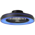 Wentylator sufitowy lampa sufitowa z wiatrakiem 48,5 cm pilot timer LED RGB
