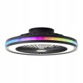 Wentylator sufitowy lampa sufitowa z wiatrakiem 47 cm pilot timer LED RGB