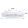 Wentylator sufitowy lampa sufitowa z wiatrakiem 50 cm biała pilot timer
