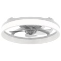 Wentylator sufitowy lampa sufitowa z wiatrakiem 50 cm biała pilot timer