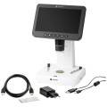 Mikroskop cyfrowy 300 x 1500 x USB HDMI ekran światło odbite przechodzące