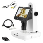 Mikroskop cyfrowy 300 x 1200 x USB HDMI ekran światło odbite przechodzące