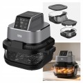 Frytkownica beztłuszczowa Teesa Glass Air Fryer 1500W 2 pojemniki 1,5L 4L
