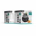 Frytkownica beztłuszczowa Teesa GLASS AIR FRYER 1500W 2 pojemniki 1,5L / 4L