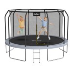Trampolina z siatką Rebel 3,8 cm FT 12 365-374 cm drabinka
