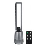 Wentylator bezłopatkowy podłogowy oscylacja timer wyświetlacz lcd pilot