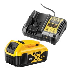 Akumulator i ładowarka DeWalt bateria 18V XR 5 Ah szybkie ładowanie zestaw