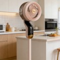 Wentylator stojący cichy wiatrak podłogowy oscylacja led pilot timer aroma