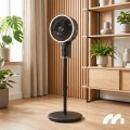 Wentylator stojący cichy wiatrak podłogowy oscylacja 3D pilot timer aroma