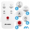 Wentylator stojący cichy wiatrak podłogowy oscylacja 3D pilot timer aroma