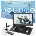 Odtwarzacz przenośny DVD mobilny telewizor DVBT2 obracany ekran 14'' USB