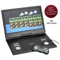 Odtwarzacz przenośny DVD mobilny telewizor DVBT2 obracany ekran 14'' USB