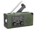 Radio awaryjne solarne na korbkę SOS powerbank 5000mAh latarka dynamo