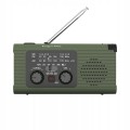 Radio awaryjne solarne na korbkę SOS powerbank 5000mAh latarka dynamo
