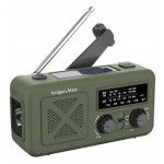 Radio awaryjne solarne na korbkę SOS powerbank 2000mAh latarka dynamo
