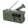 Radio awaryjne solarne na korbkę SOS powerbank 2000mAh latarka dynamo