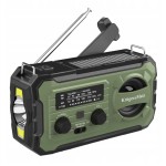 Radio awaryjne solarne na korbkę SOS powerbank 10000mAh latarka dynamo