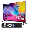 Telewizor smart Google TV 5.0 40" Full HD WiFi DVB-T2 hotelowy Chromecast