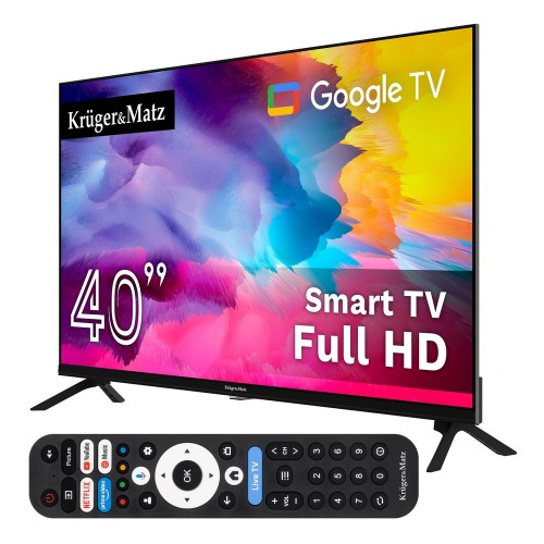 Telewizor smart Google TV 5.0 40" Full HD WiFi DVB-T2 hotelowy Chromecast