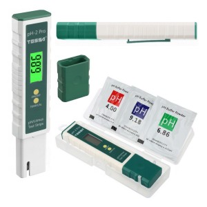 Miernik pH tester wody akwarium basenu cieczy temperatura elektroniczny 2w1