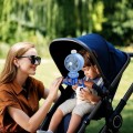 Wiatrak wentylator do wózka łóżeczka dziecięcego chłodzenie z lampką LED
