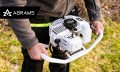 Wiertnica spalinowa świder do ziemi gleby mocny 6.7 KM 3 wiertła przedłużka