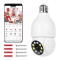 Kamera żarówka obrotowa gwint E27 EMP PTZ WiFi Tuya monitoring w lampie