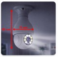 Kamera żarówka obrotowa gwint E27 EMP PTZ WiFi Tuya monitoring w lampie