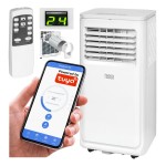 Klimatyzator przenośny wentylator 2,5 kW 9000 BTU kółka WiFi aplikacja Tuya