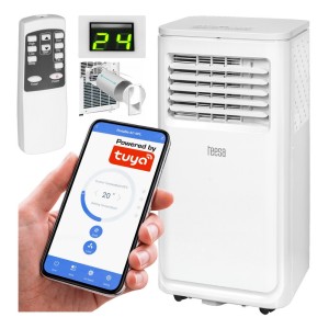 Klimatyzator przenośny wentylator 2,5 kW 9000 BTU kółka WiFi aplikacja Tuya