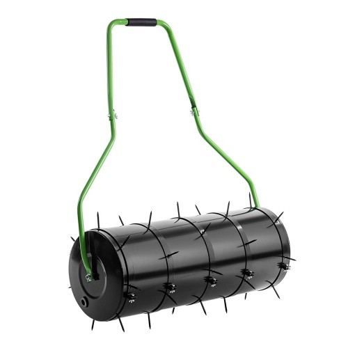 Walec do trawy 80cm 62 l z kolcami trawnika ogrodowy murawy metalowy ubijak