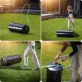 Walec do trawy 80cm 62 l z kolcami trawnika ogrodowy murawy metalowy ubijak