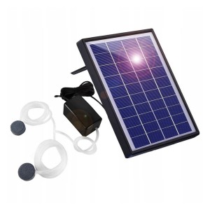 Solarny napowietrzacz stawu pompa tlenu z wężem pompka stawu słoneczna