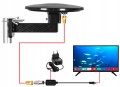 Antena DVBT2 do tv naziemnej dookólna MUX8 4K filtr 5G LTE digital 360