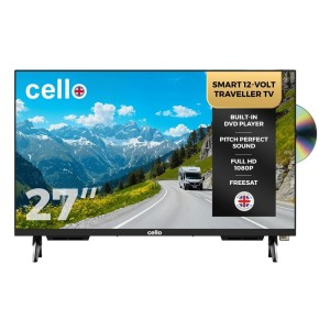 Telewizor do kampera smart tv 27'' Full HD odtwarzacz DVD CD WiFi 12V