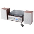 Wieża gramofon Retro HYUNDAI odtwarzacz CD USB MP3 WMA radio zgrywanie RIP