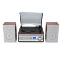 Wieża gramofon Retro HYUNDAI odtwarzacz CD USB MP3 WMA radio zgrywanie RIP