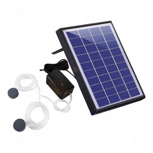 Solarny napowietrzacz stawu pompa tlenu z wężem pompka stawu słoneczna