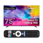 Telewizor QLED 4K UHD 75" Smart Google TV Kruger&Matz DVB-T2/S2 H.265 Hevc