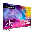 Telewizor Kruger&Matz 75" QLED UHD Smart Google TV DVB-T2/S2 H.265 Hevc