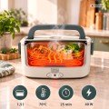 Lunch box z funkcją podgrzewania i akcesoriami 1.5L torba termiczna 230 12V