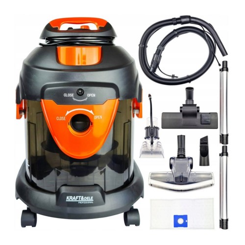 Odkurzacz piorący przemysłowy na sucho mokro do dywanu tapicerki 20L 1400W